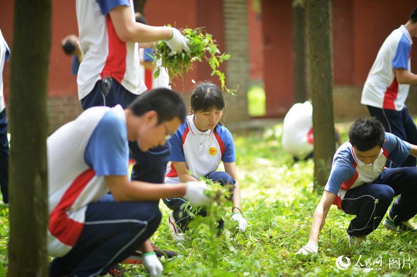 新学期スタート！済南の中学生が洙泗書院で伝統文化体験とボランティア