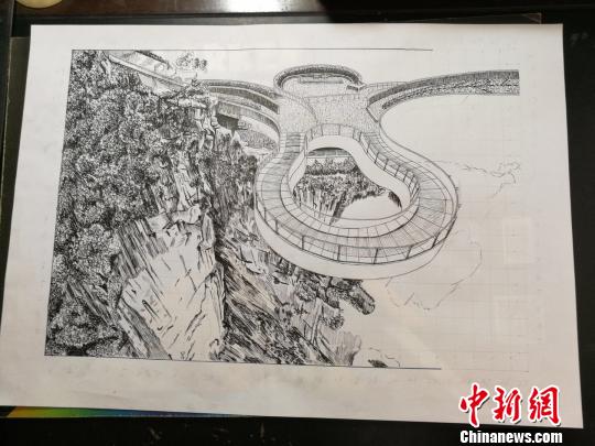 51歳守衛の男性が描く重慶の観光スポットのイラストがスゴイ