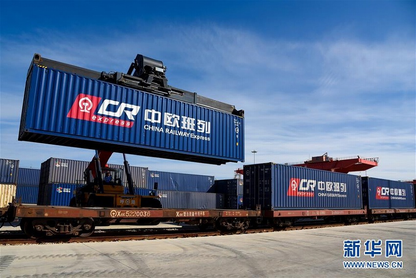 内モンゴルで新たな国際定期貨物列車路線開通