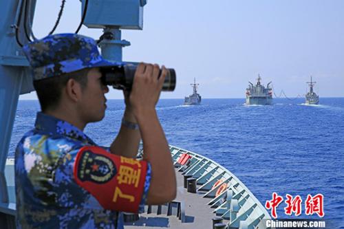 豪州多国間海軍合同演習、中国は「黄山」が参加
