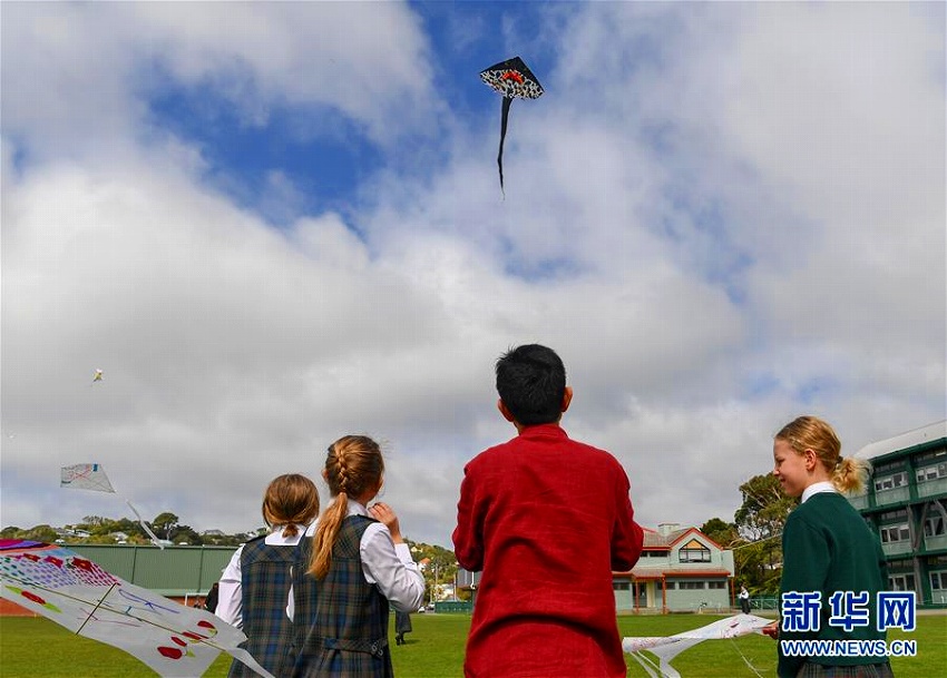 中国の凧、NZに飛ぶ