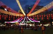 香港地区で中秋節祝うイルミネーションイベント