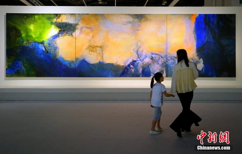 趙無極氏の作品サイズが最大の油絵が香港地区で競売へ　競売額更新の見込み