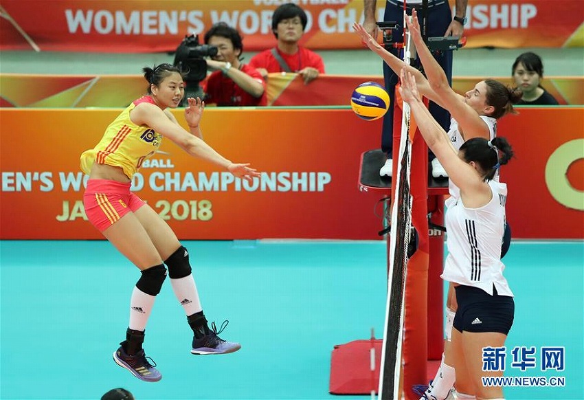 2018女子バレーボール世界選手権で中国が米国にストレート勝ち