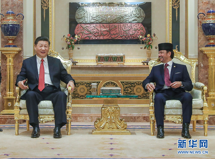 中国とブルネイが戦略的協力パートナーシップを構築