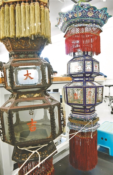 故宮博物院で宮灯の修復作業開始、春節に紫禁城のライトアップ予定