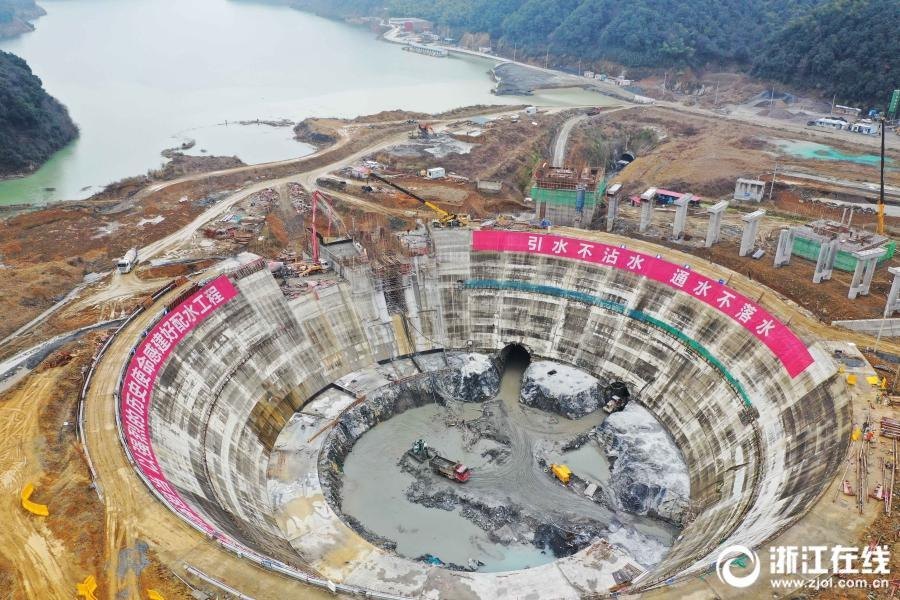まもなく完成　杭州市の千島湖配水プロジェクト「スーパーボウル」