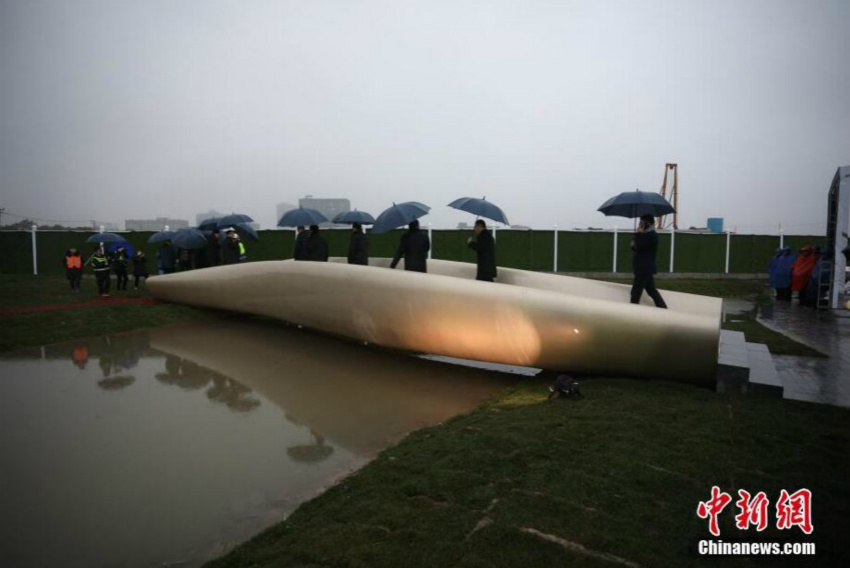 上海に中国初3Dプリンター1回成型の橋　寿命30年