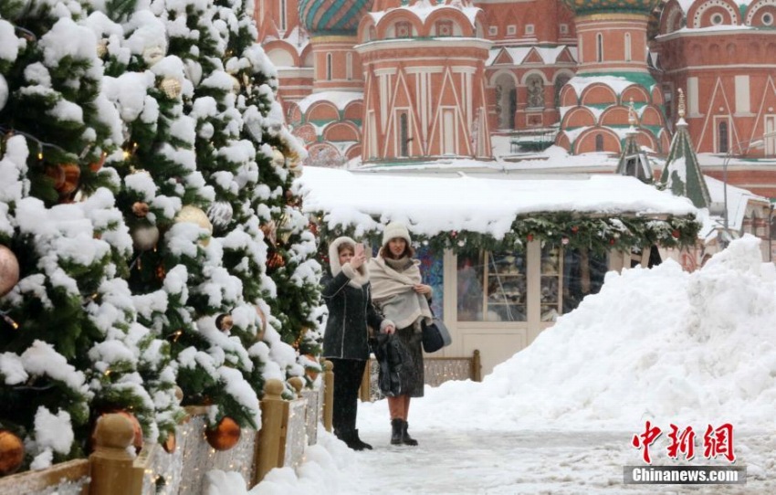 モスクワで記録的な大雪
