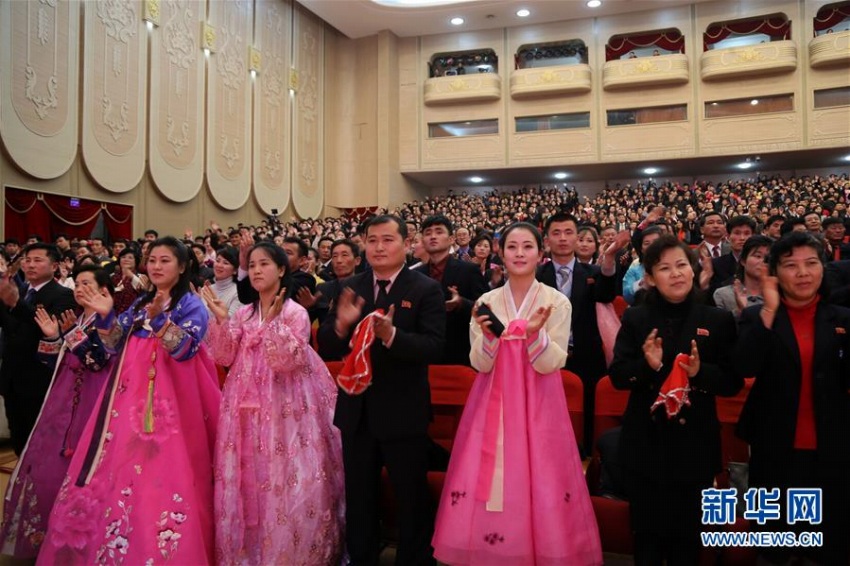 中朝友好迎春文芸公演が平壤で開催