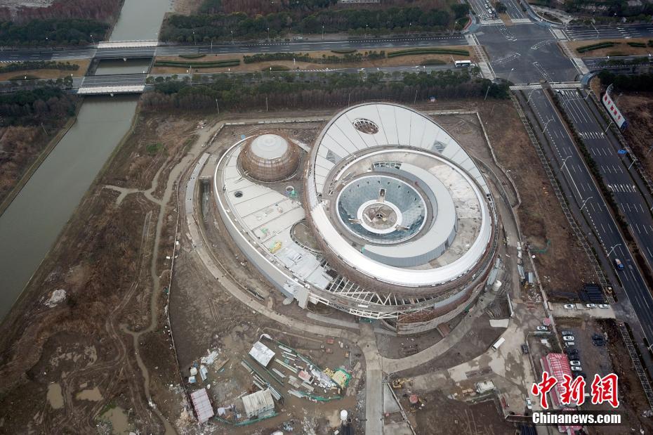 上空から見た世界最大のプラネタリウム・上海天文館