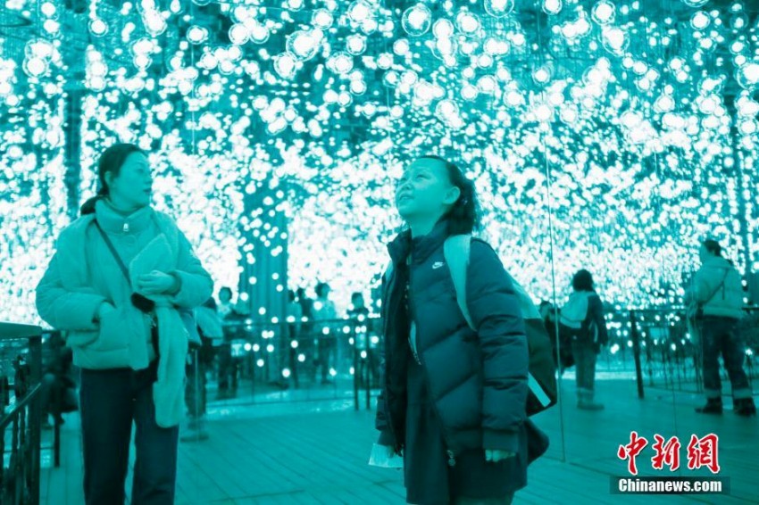 ネットで人気を集めるハルビンの光と影のアート展　黒竜江省