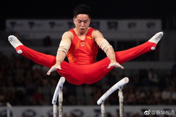 体操W杯メルボルン大会の男子平行棒と女子平均台で中国が金メダル