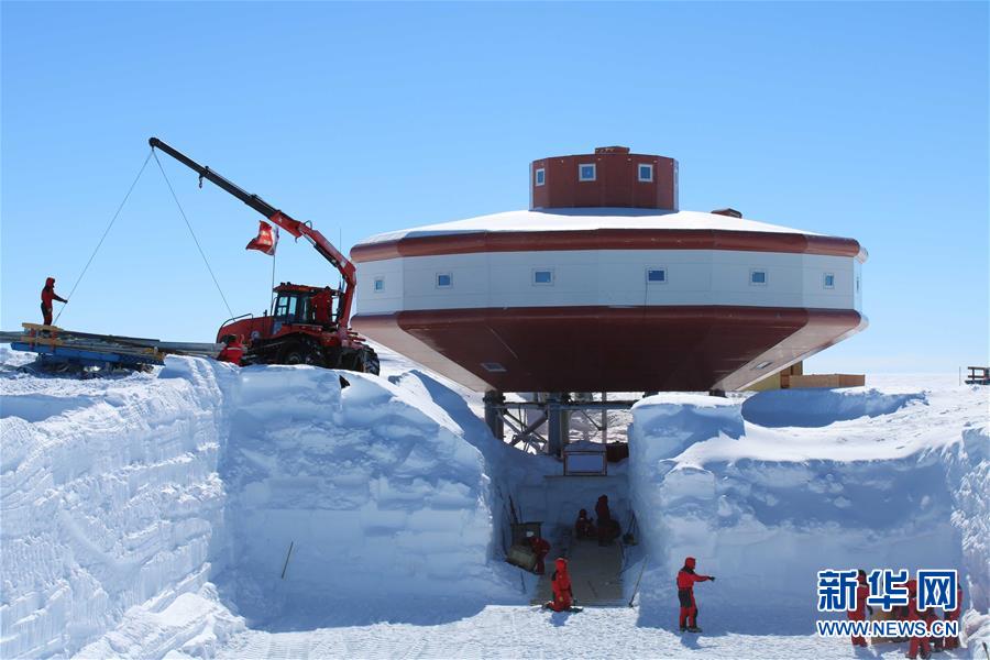 南極泰山基地2期工事　雪中の建築物が革新を達成