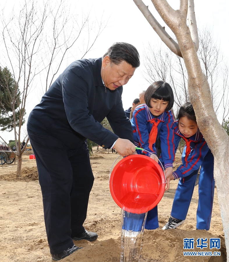 習近平総書記「中華民族の植樹の良き伝統を発揚」