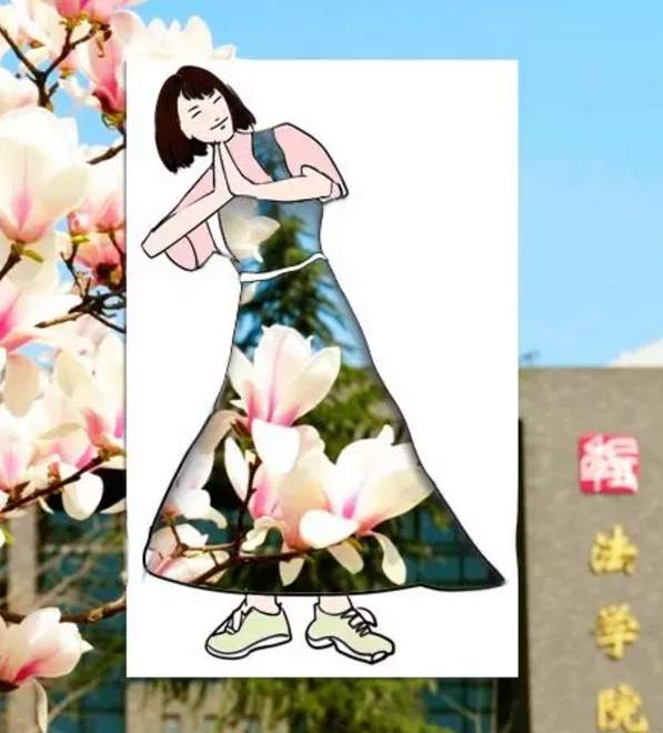 キャンパスの「春の装い」、四川大学の学生作成した作品話題に