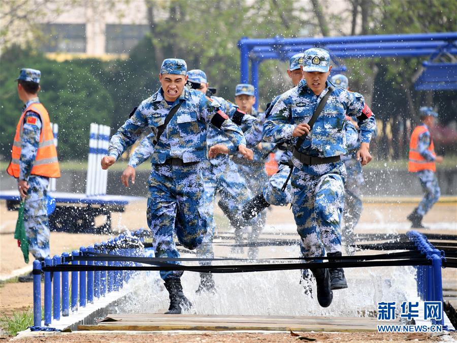 中国・ロシア海上合同演習　陸戦分隊軍事コンテスト開催