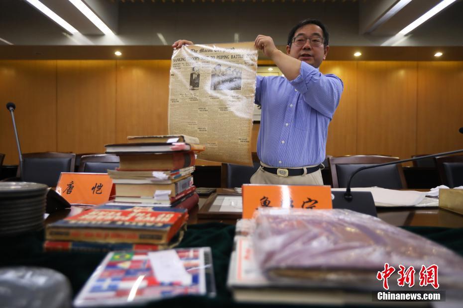米国籍華人が中国侵略日本軍南京大虐殺遭難同胞紀念館に資料を寄付