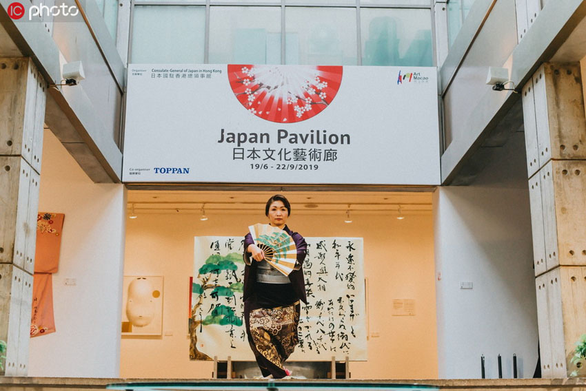アートマカオの「ジャパンパビリオン」開幕式で行われた素晴らしいパフォーマンス（写真著作権は東方ICが所有のため転載禁止）。 