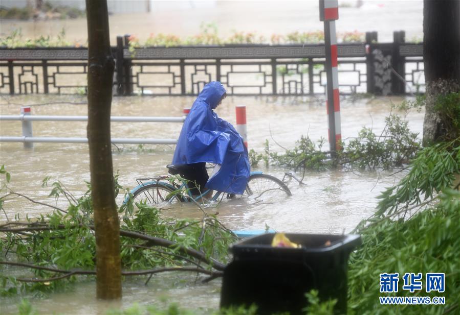 大型で猛烈な台風「レキマー」が浙江省温嶺に上陸