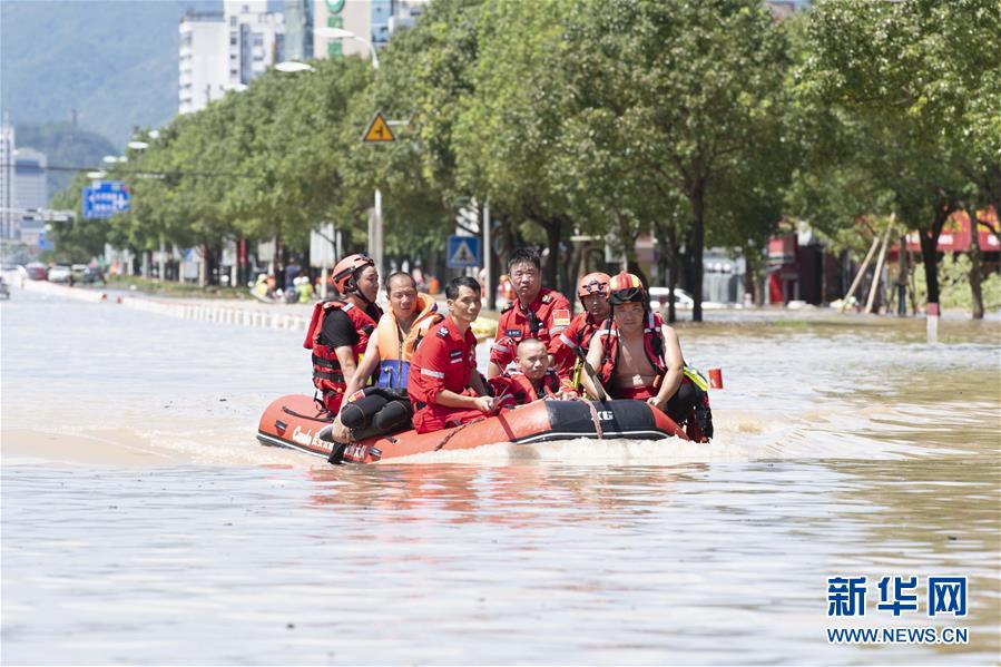 超大型台風「レキマー」来襲 浙江省の各方面が救助活動展開