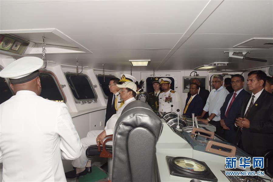 中国寄贈のフリゲートがスリランカ海軍に就役