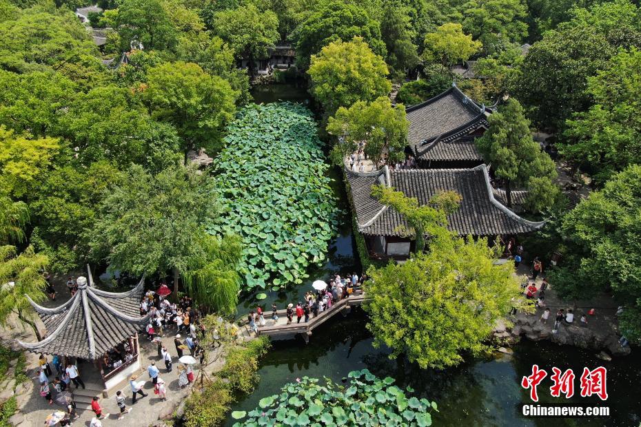 空から見た中国四大名園・蘇州「拙政園」　江蘇省