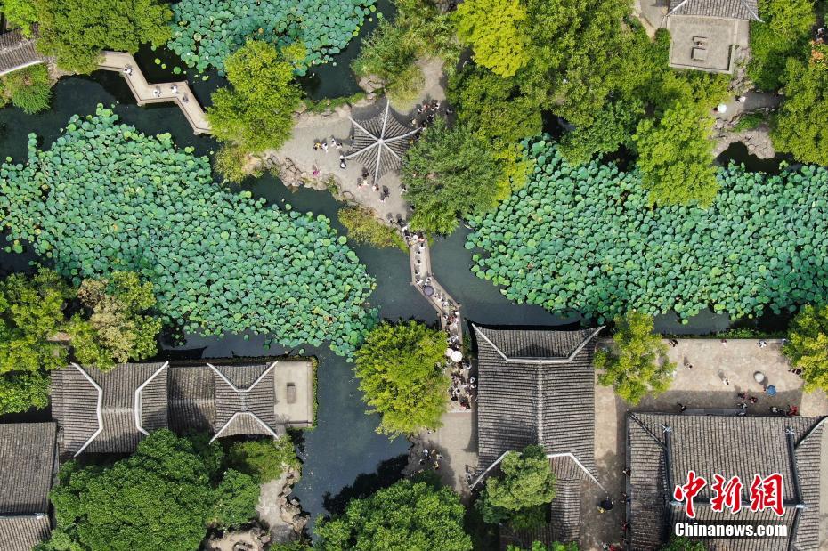 空から見た中国四大名園・蘇州「拙政園」　江蘇省