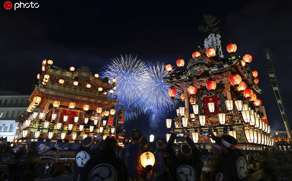 埼玉県秩父市で行われた秩父夜祭の様子（写真著作権は東方ICが所有のため転載禁止）。 
