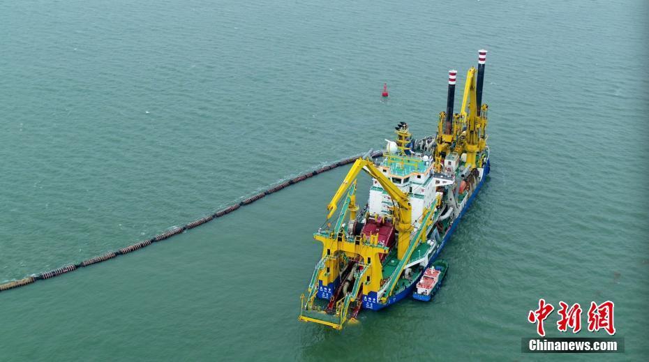 ポンプ浚渫船「天鯤号」、中国の国内プロジェクトに初参加