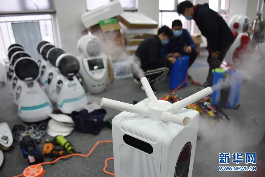 消毒ロボットを急ピッチで研究開発　山東省青島