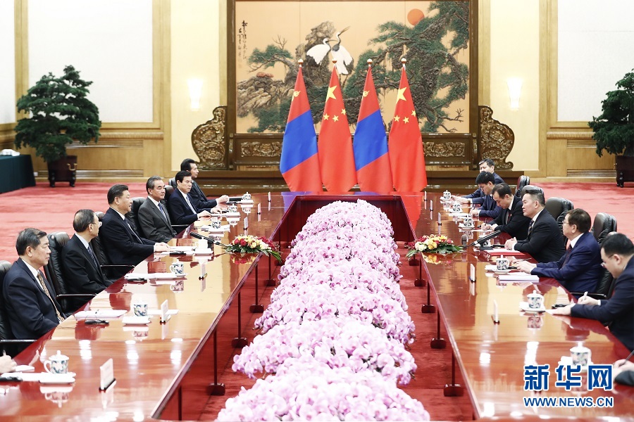 習近平国家主席がモンゴル大統領と会談　助け合う両国
