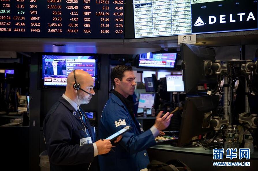 16日のニューヨーク株式市場　3大株価が11％超暴落