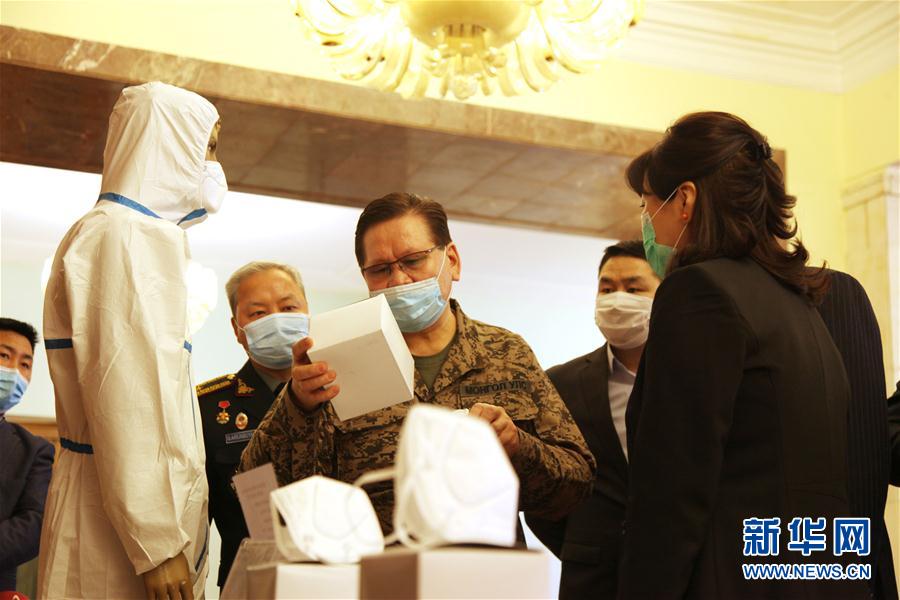 中国政府からモンゴルへの第一陣支援防疫物資、無事引き渡し