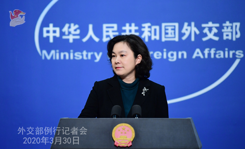 外交部　「中国は新型コロナ対策支援を通じて影響力を行使」との疑念に反論