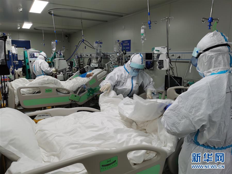 重篤・重症患者の治療を継続する武漢市の雷神山医院　湖北省