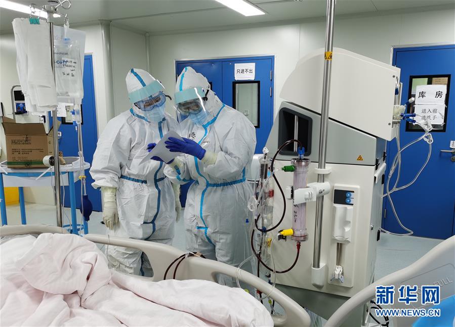 重篤・重症患者の治療を継続する武漢市の雷神山医院　湖北省