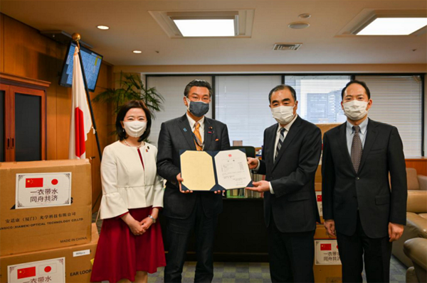 中国政府が日本に二回目となる防疫物資支援