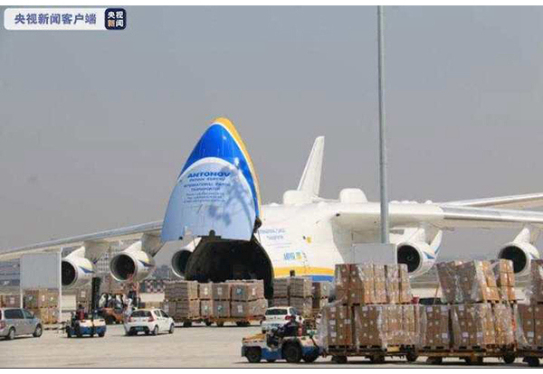 防疫物資81トン積載の世界最大輸送機が天津からワルシャワ目指し飛び立つ