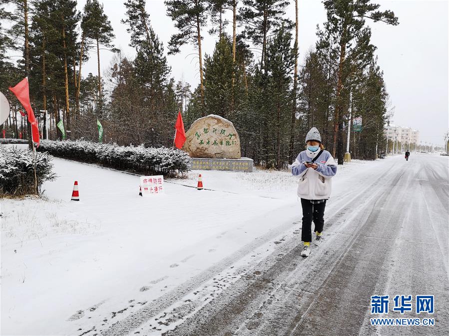 二十四節気「穀雨」に大雪　黒竜江省漠河