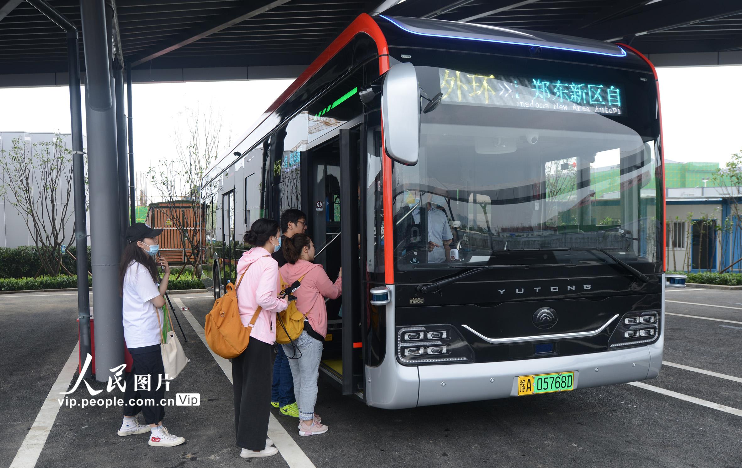 自動運転路線バスの試験運行スタート　河南省鄭州