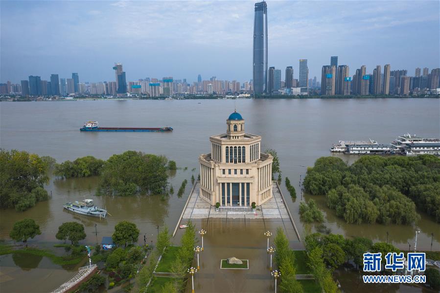 長江中流・下流の洪水ピーク流量、漢口区間を無事通過