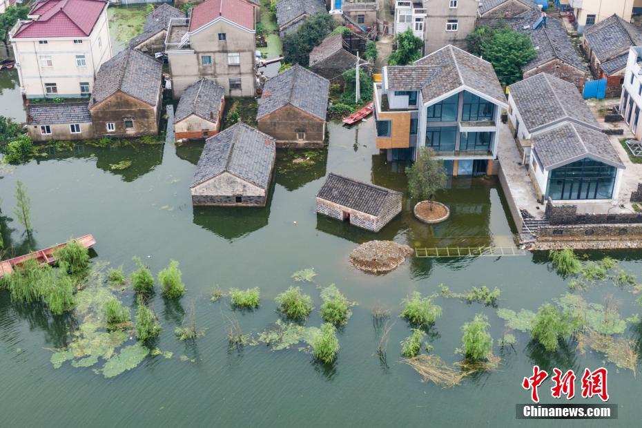 南京石臼湖の水位上昇続く　江蘇省