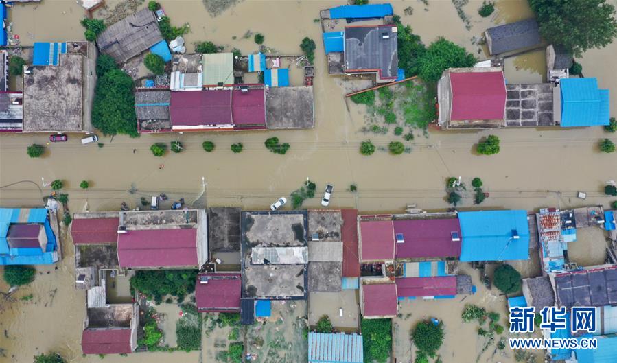 安徽六安固鎮鎮で深刻な浸水被害　住民は避難