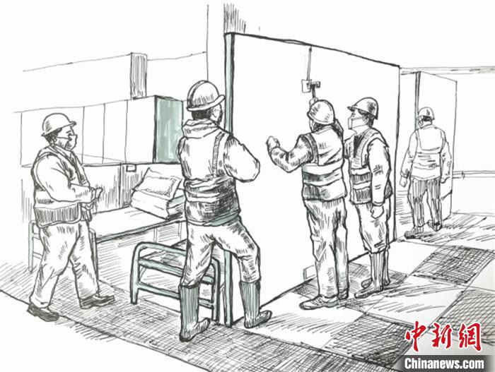 武漢の大学教師が新型コロナとの闘い描いたボールペン画　中国国家博物館が収蔵