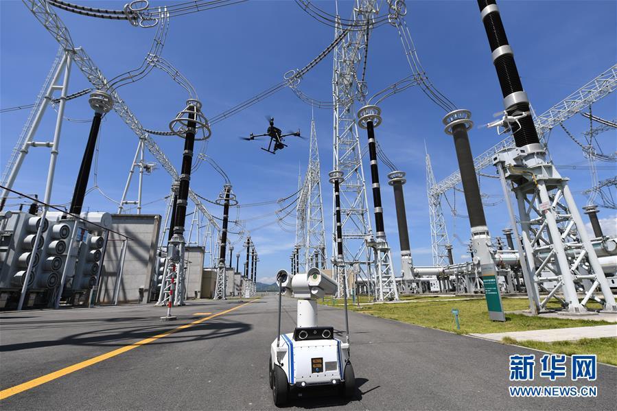 福建省の1000kV変電所、ドローンで巡回点検を実施