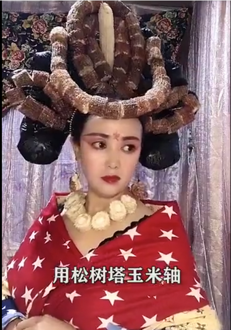 西瓜に玉ネギ、トウモロコシ？歴史キャラの髪飾りを再現！　遼寧省