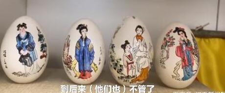 卵の殻に精巧なアート施す定年退職した元教師　河南省