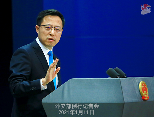 外交部、「米国と台湾地区の交流の制限撤廃」との発言を批判