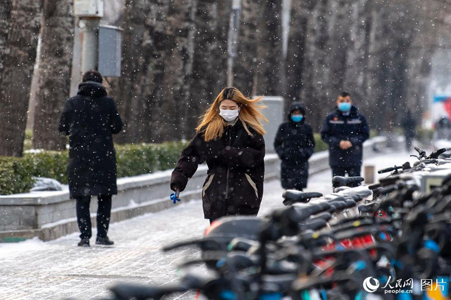 北京で降雪！市街地域で2021年の初雪を観測